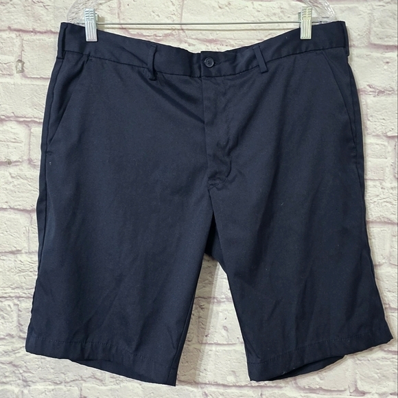 U.S. Polo Assn. Navy Blue Flat Front Men's Shorts 38W - Picture 1 of 8